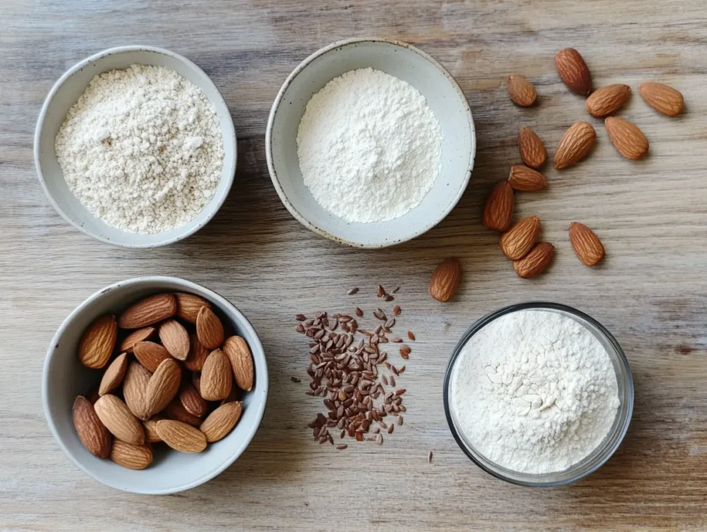 almond flour and ingredients for dairy free ricotta